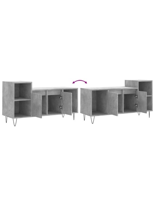 TV skříňka betonově šedá 100x35x55 cm kompozitní dřevo