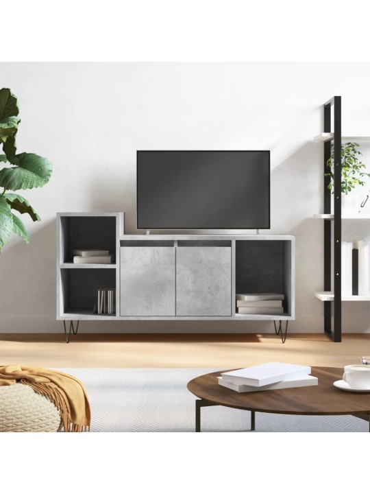 TV skříňka betonově šedá 100x35x55 cm kompozitní dřevo