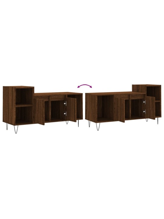 TV skříňka hnědý dub 100x35x55 cm kompozitní dřevo