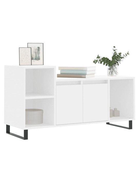 TV skříňka bílá 100x35x55 cm kompozitní dřevo