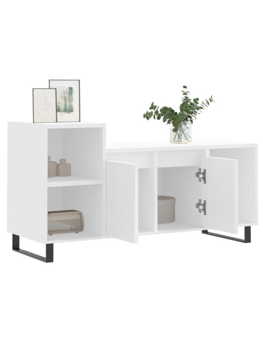 TV skříňka bílá 100x35x55 cm kompozitní dřevo