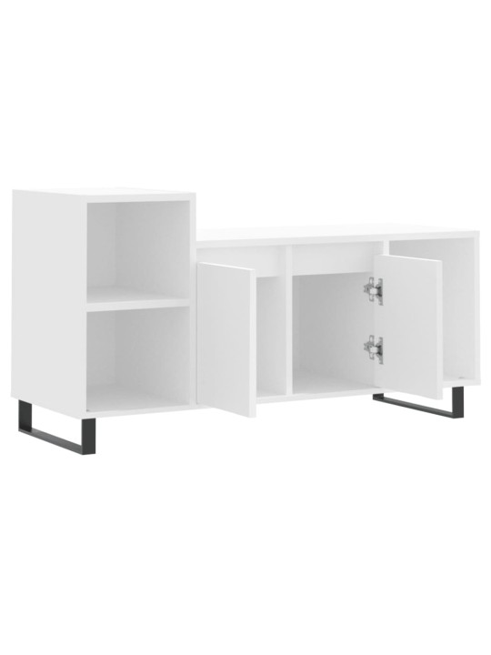 TV skříňka bílá 100x35x55 cm kompozitní dřevo