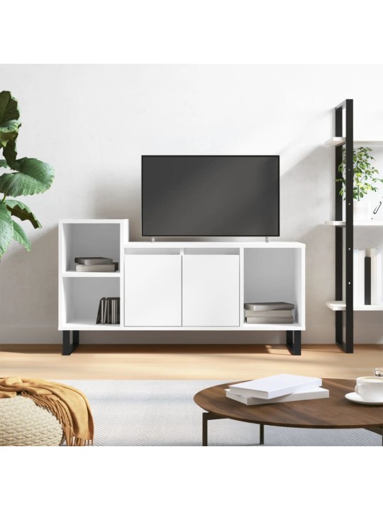 TV skříňka bílá 100x35x55 cm kompozitní dřevo