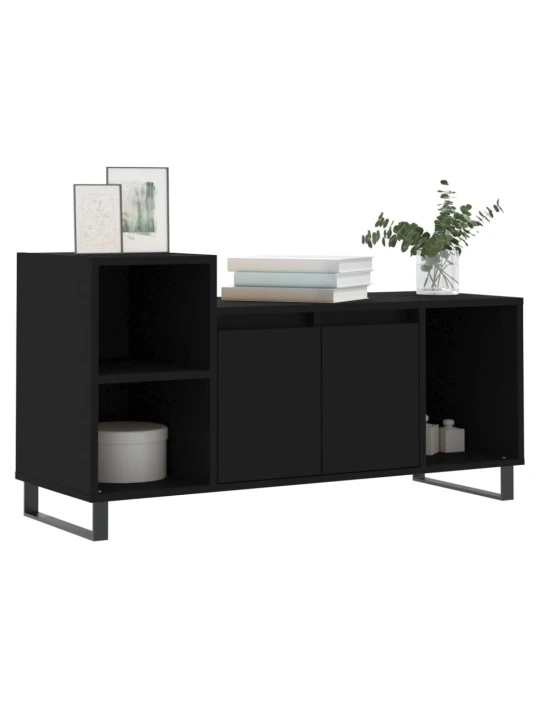 TV skříňka černá 100x35x55 cm kompozitní dřevo