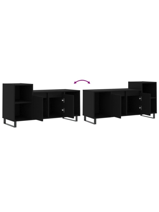 TV skříňka černá 100x35x55 cm kompozitní dřevo