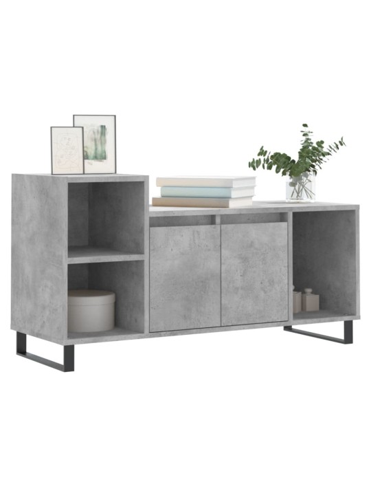TV skříňka betonově šedá 100x35x55 cm kompozitní dřevo
