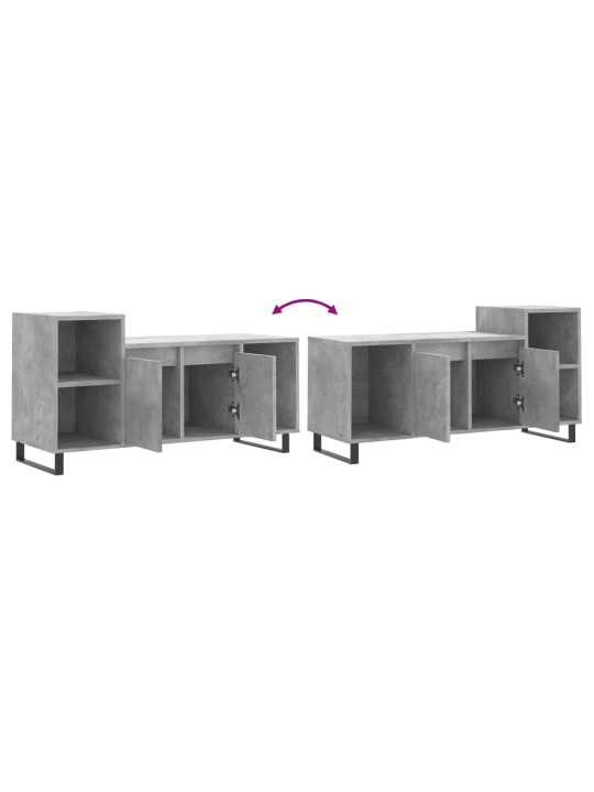 TV skříňka betonově šedá 100x35x55 cm kompozitní dřevo