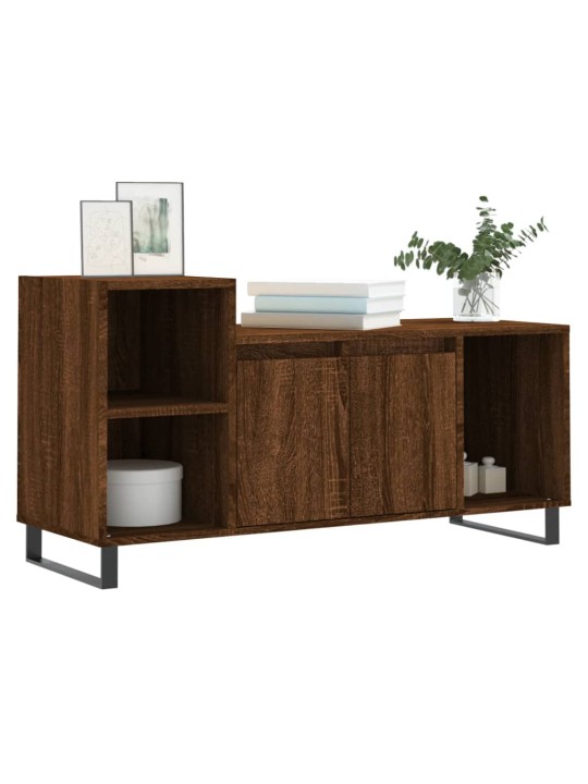 TV skříňka hnědý dub 100x35x55 cm kompozitní dřevo
