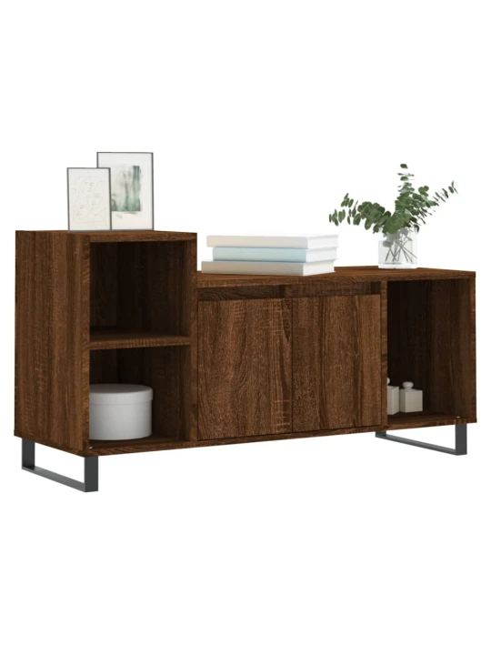 TV skříňka hnědý dub 100x35x55 cm kompozitní dřevo