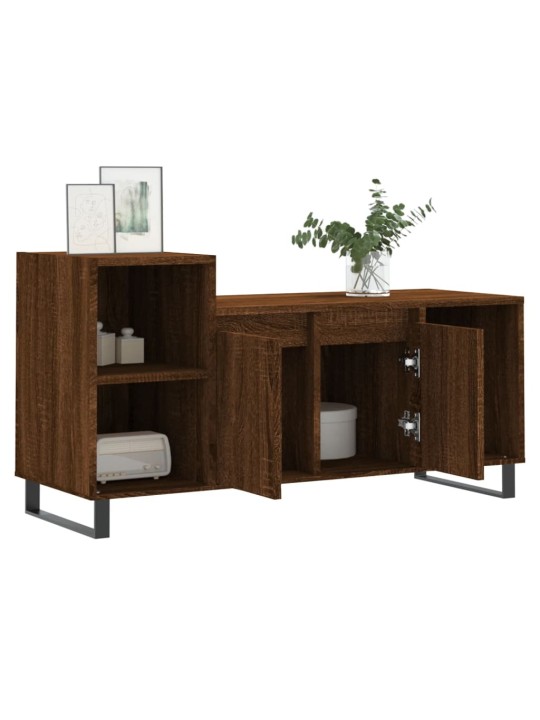 TV skříňka hnědý dub 100x35x55 cm kompozitní dřevo