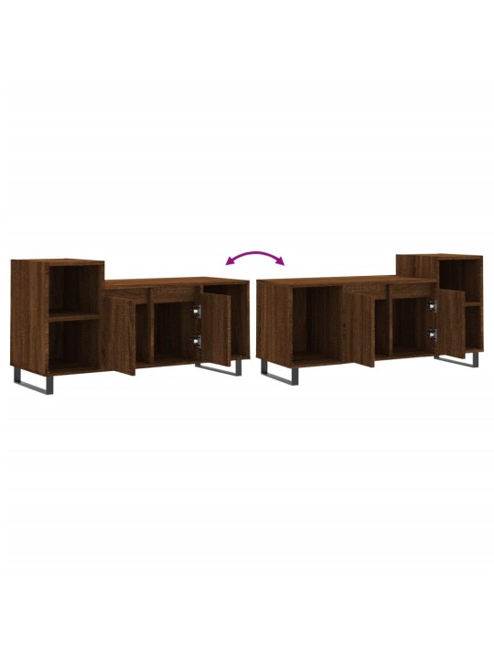 TV skříňka hnědý dub 100x35x55 cm kompozitní dřevo