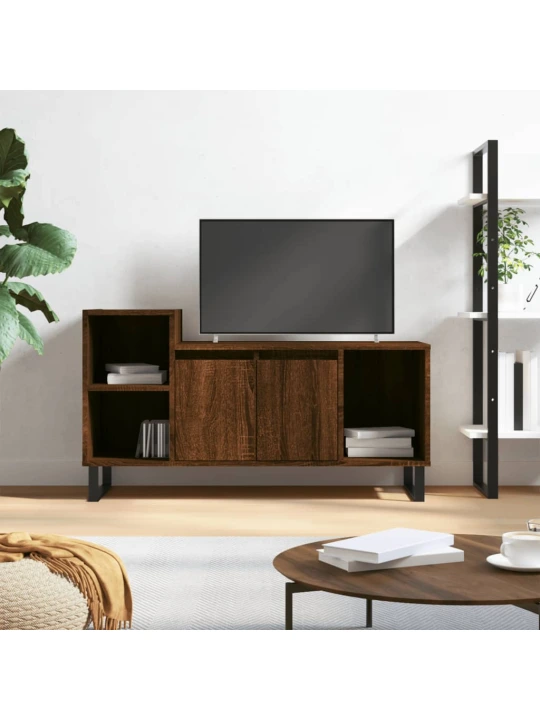 TV skříňka hnědý dub 100x35x55 cm kompozitní dřevo