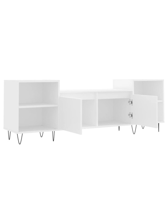 TV skříňka bílá 160 x 35 x 55 cm kompozitní dřevo