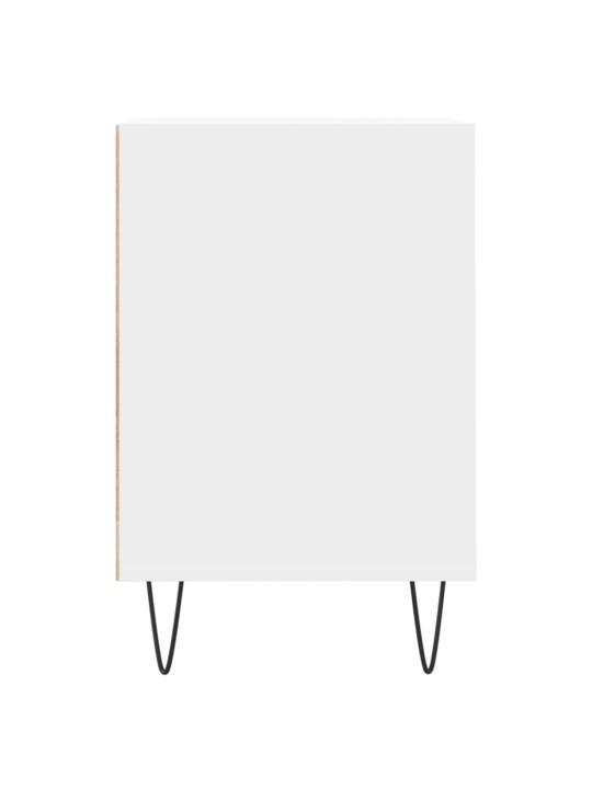 TV skříňka bílá 160 x 35 x 55 cm kompozitní dřevo