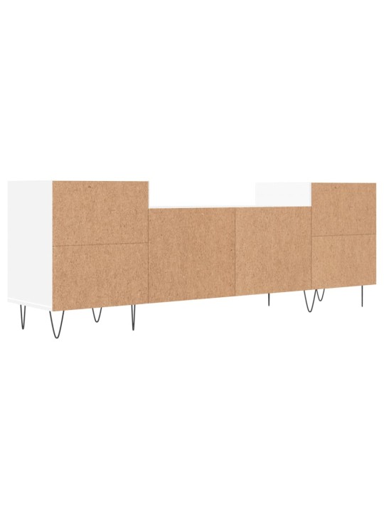 TV skříňka bílá 160 x 35 x 55 cm kompozitní dřevo