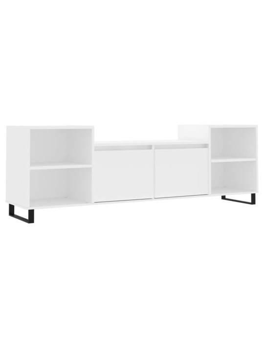 TV skříňka bílá 160 x 35 x 55 cm kompozitní dřevo