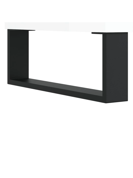 TV skříňka bílá s vysokým leskem 160x35x55 cm kompozitní dřevo