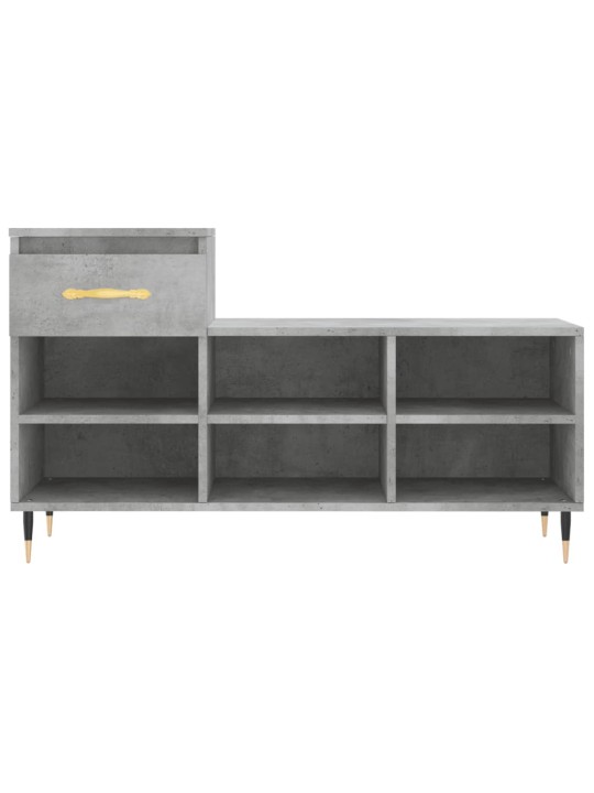 Botník betonově šedý 102x36x60 cm kompozitní dřevo