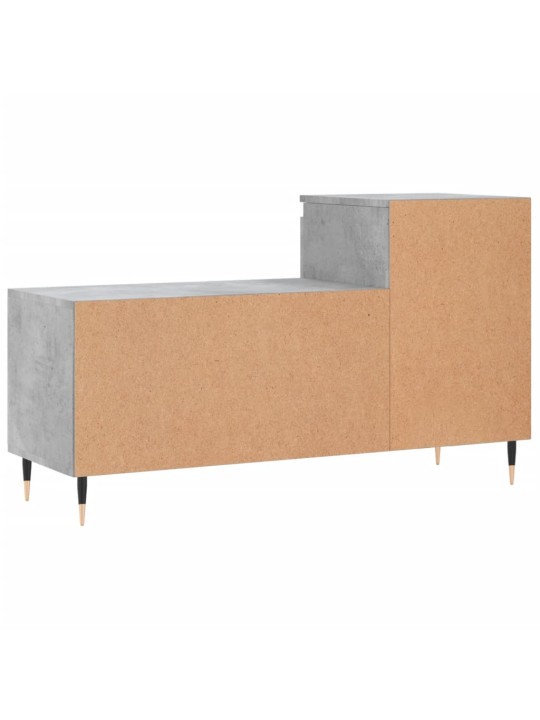 Botník betonově šedý 102x36x60 cm kompozitní dřevo