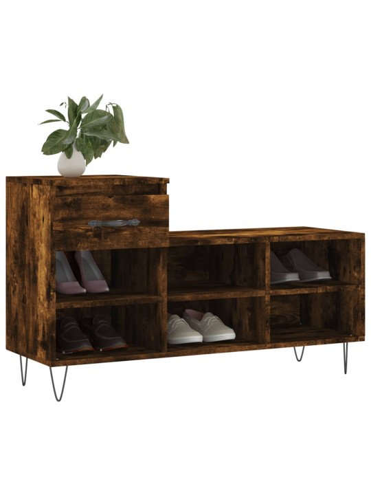 Botník kouřový dub 102x36x60 cm kompozitní dřevo
