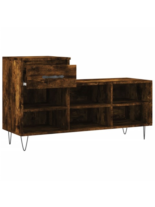 Botník kouřový dub 102x36x60 cm kompozitní dřevo