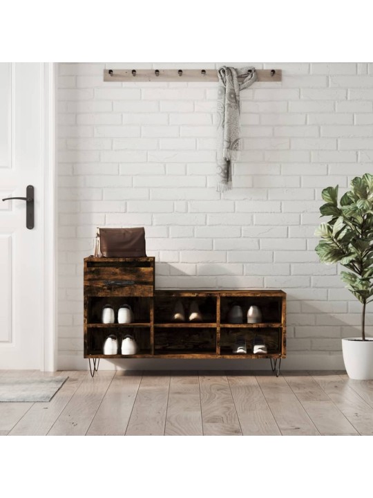 Botník kouřový dub 102x36x60 cm kompozitní dřevo