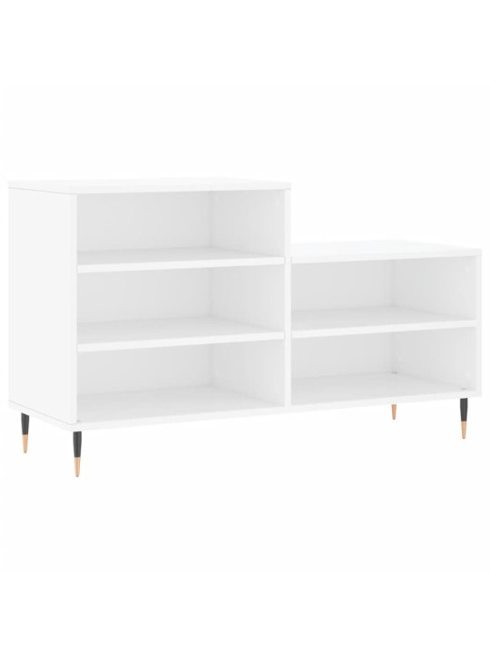 Botník bílý 102x36x60 cm kompozitní dřevo