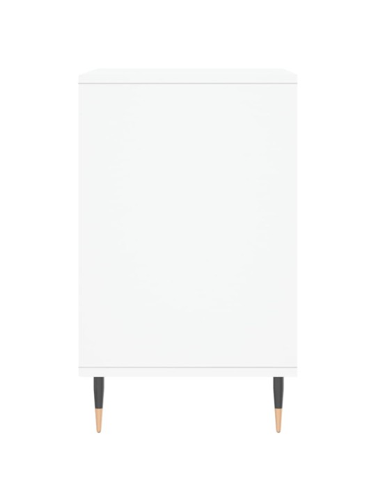 Botník bílý s vysokým leskem 102x36x60 cm kompozitní dřevo