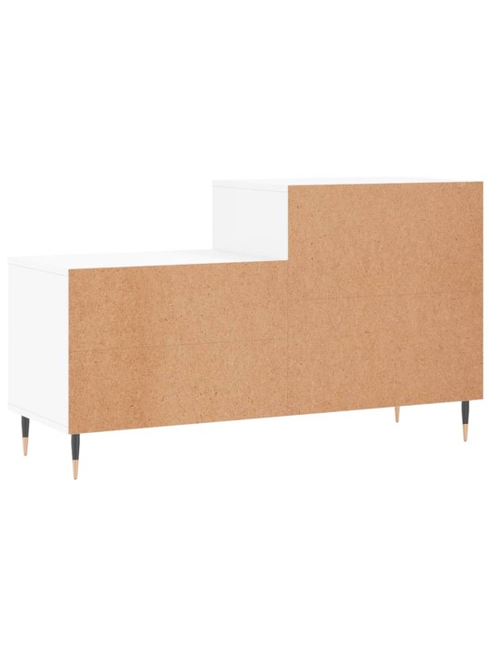 Botník bílý s vysokým leskem 102x36x60 cm kompozitní dřevo