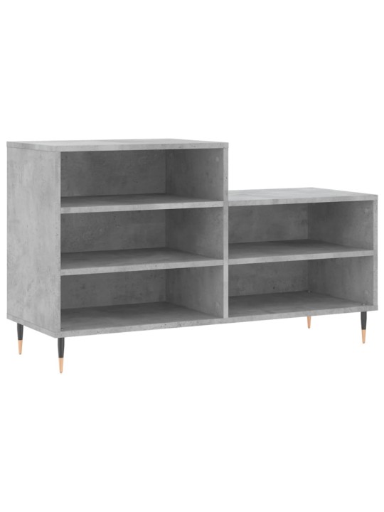 Botník betonově šedý 102x36x60 cm kompozitní dřevo