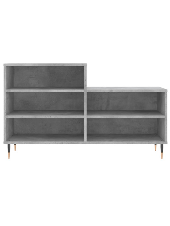 Botník betonově šedý 102x36x60 cm kompozitní dřevo