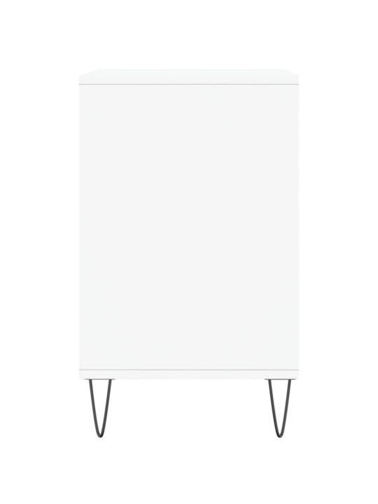 Botník bílý s vysokým leskem 102x36x60 cm kompozitní dřevo