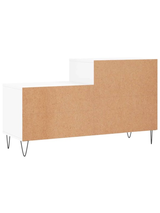 Botník bílý s vysokým leskem 102x36x60 cm kompozitní dřevo