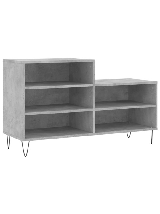 Botník betonově šedý 102x36x60 cm kompozitní dřevo