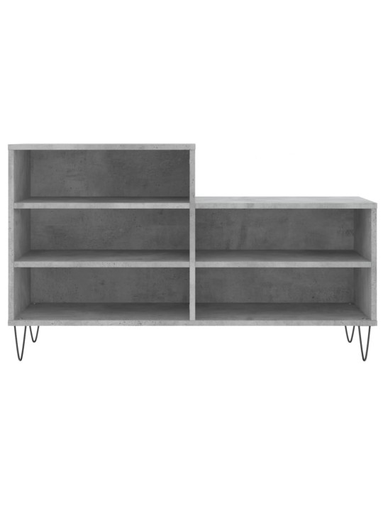 Botník betonově šedý 102x36x60 cm kompozitní dřevo