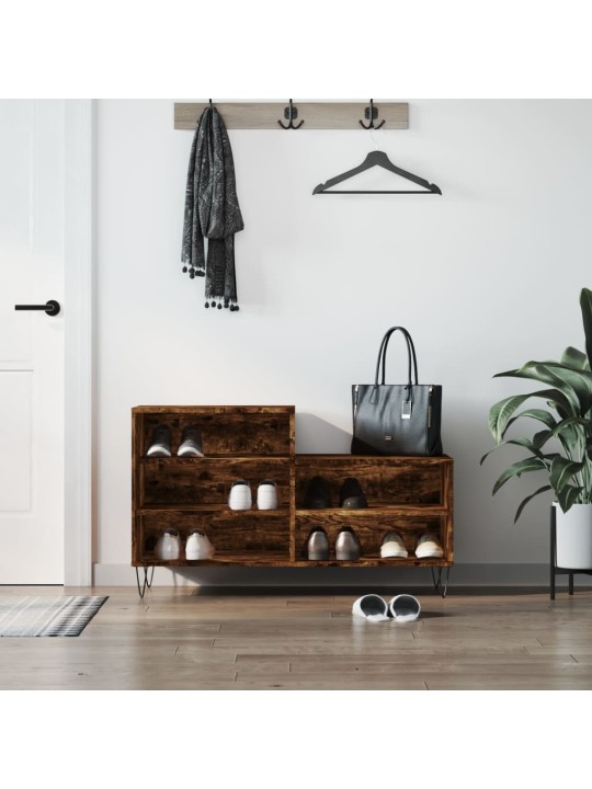 Botník kouřový dub 102x36x60 cm kompozitní dřevo