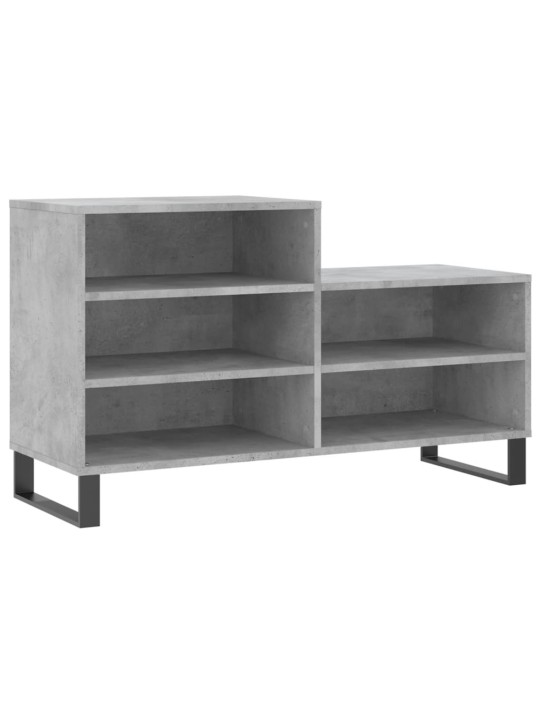 Botník betonově šedý 102x36x60 cm kompozitní dřevo