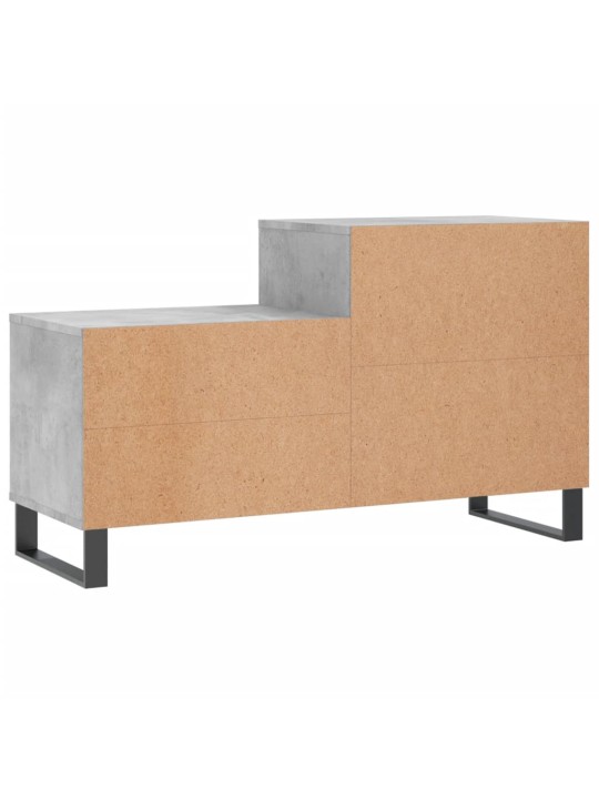 Botník betonově šedý 102x36x60 cm kompozitní dřevo