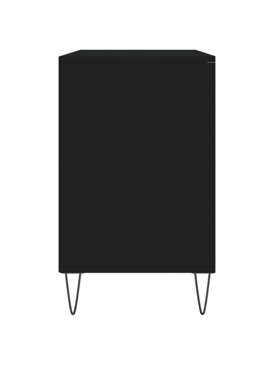 Botník černý 102x36x60 cm kompozitní dřevo