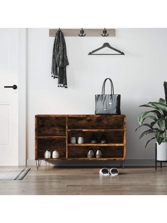 Botník kouřový dub 102x36x60 cm kompozitní dřevo