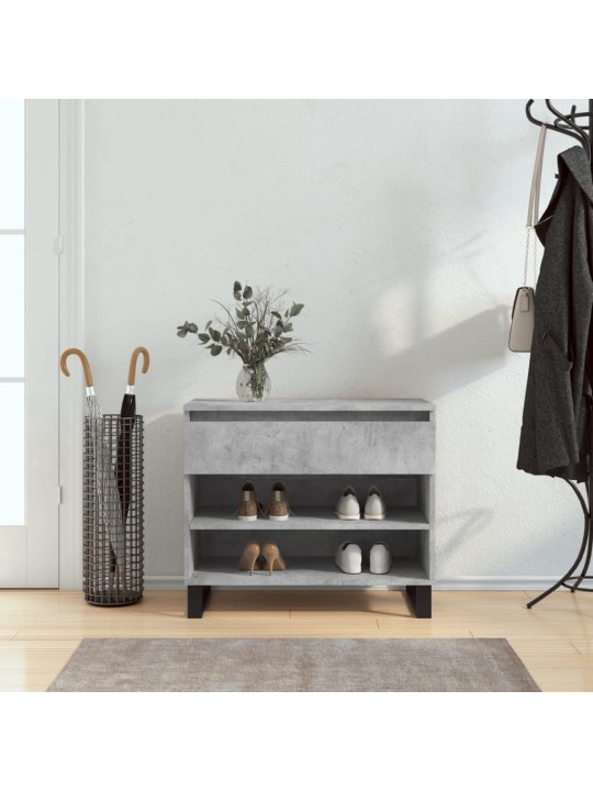 Botník betonově šedý 70x36x60 cm kompozitní dřevo