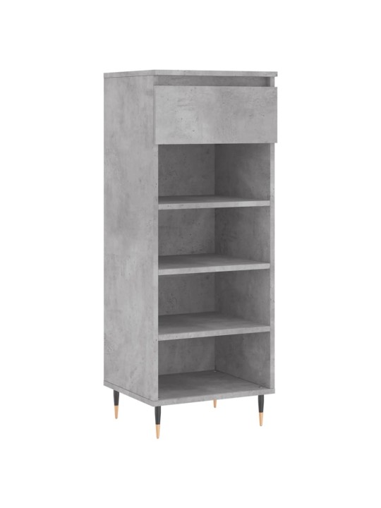 Botník betonově šedý 40x36x105 cm kompozitní dřevo