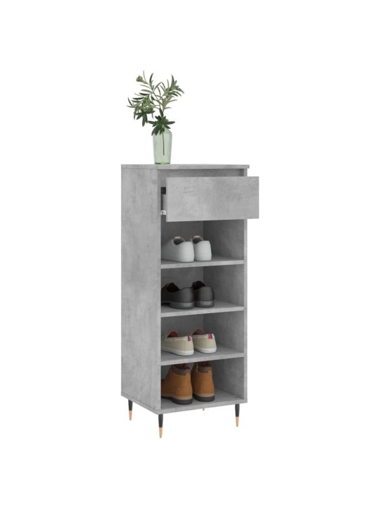 Botník betonově šedý 40x36x105 cm kompozitní dřevo