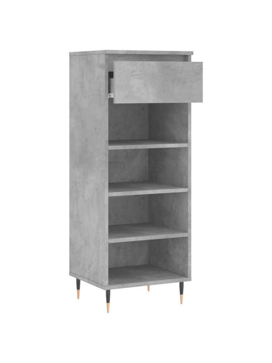 Botník betonově šedý 40x36x105 cm kompozitní dřevo