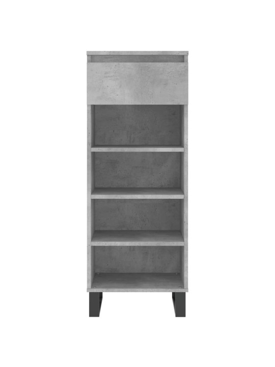 Botník betonově šedý 40x36x105 cm kompozitní dřevo