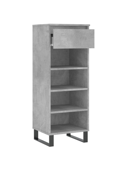 Botník betonově šedý 40x36x105 cm kompozitní dřevo