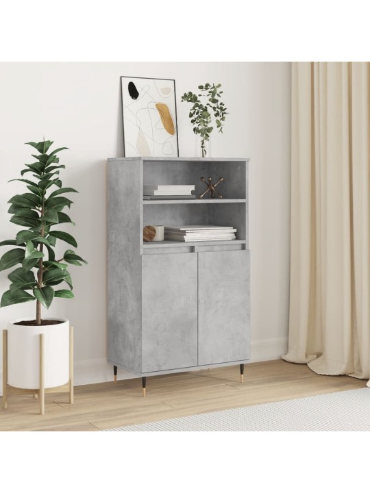 Skříň highboard betonově šedá 60 x 36 x 110 cm kompozitní dřevo