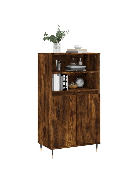 Skříň highboard kouřový dub 60 x 36 x 110 cm kompozitní dřevo