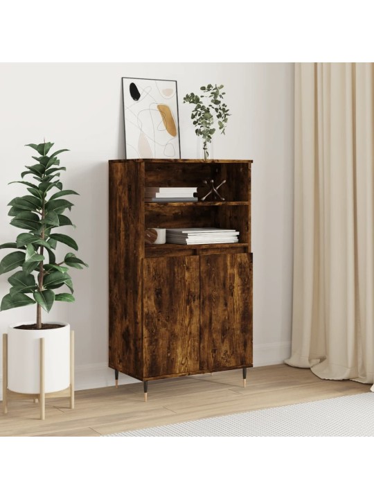 Skříň highboard kouřový dub 60 x 36 x 110 cm kompozitní dřevo
