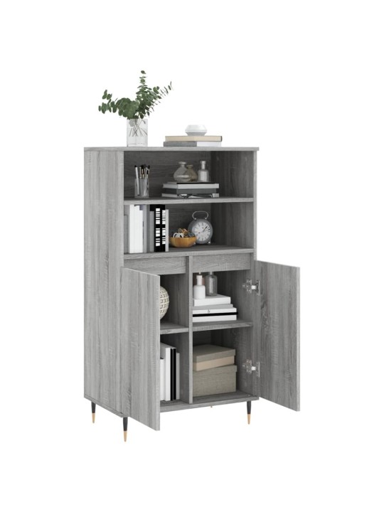 Skříň highboard šedá sonoma 60 x 36 x 110 cm kompozitní dřevo